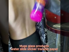 투명한 장식 직선 방수 인쇄 가능 임시 문신 스티커 종이 오프셋 인쇄